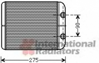 VAN WEZEL 58006301 -  Теплообменник, отопление салона